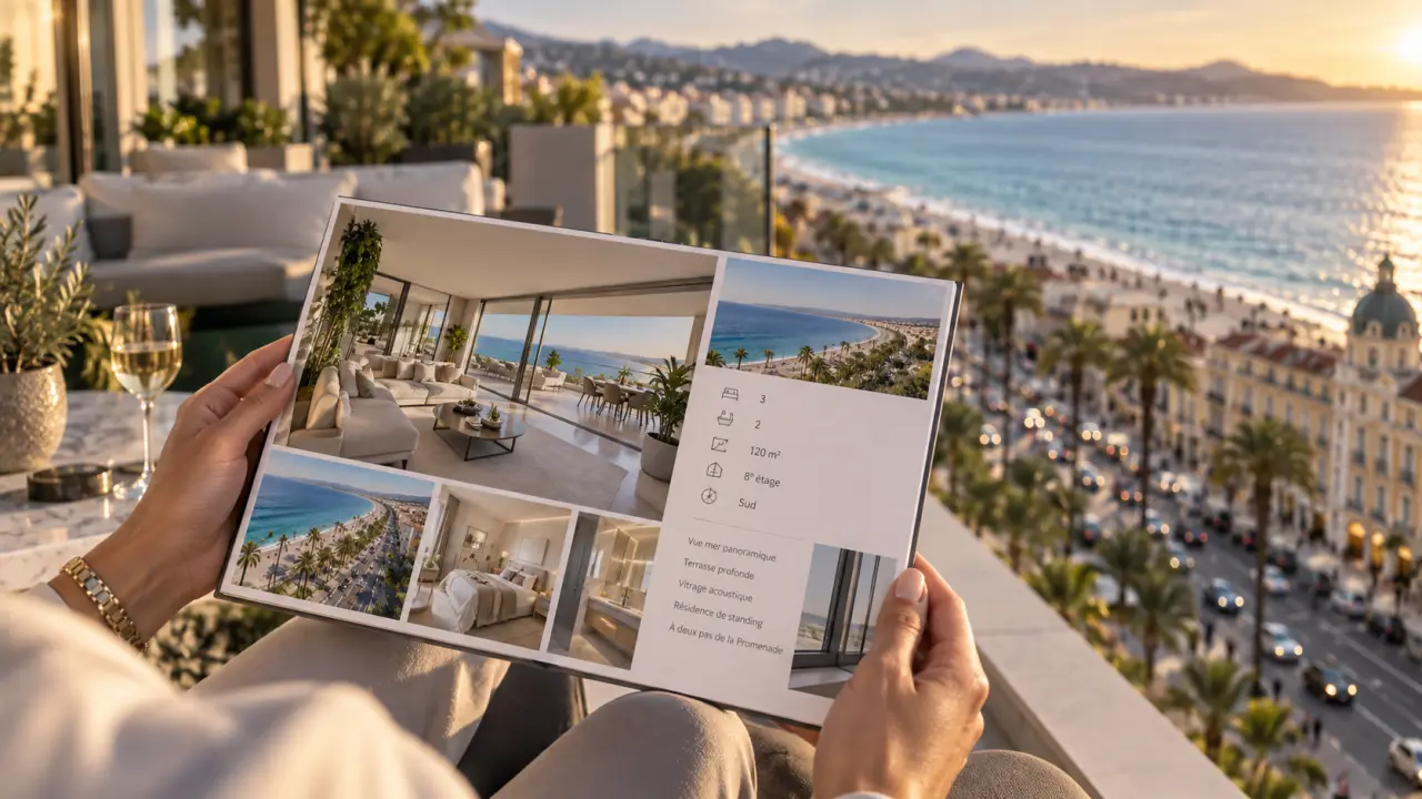 Acheter un appartement avec vue mer sur la Promenade des Anglais : terrasse, étage et nuisances à vérifier