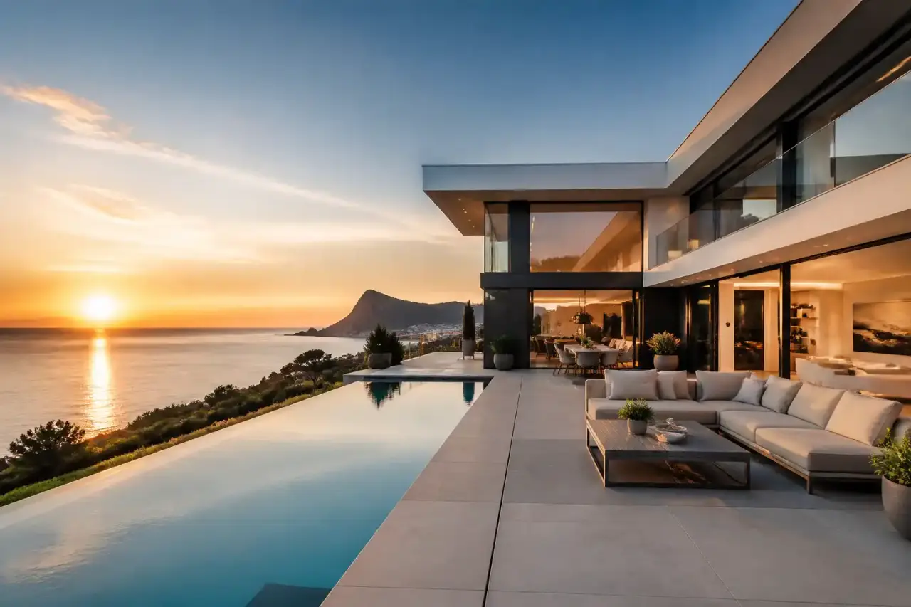 Intérieur d'un appartement de grand standing aux finitions luxueuses
