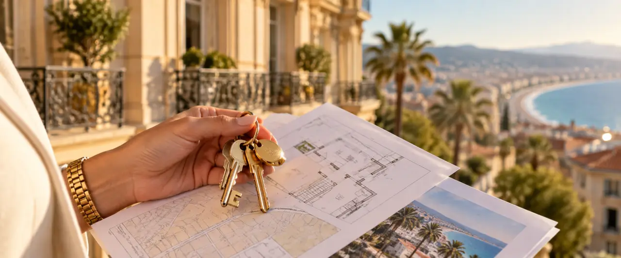Acheter avec un chasseur immobilier à Nice : sécuriser le prix, la copropriété et le quartier