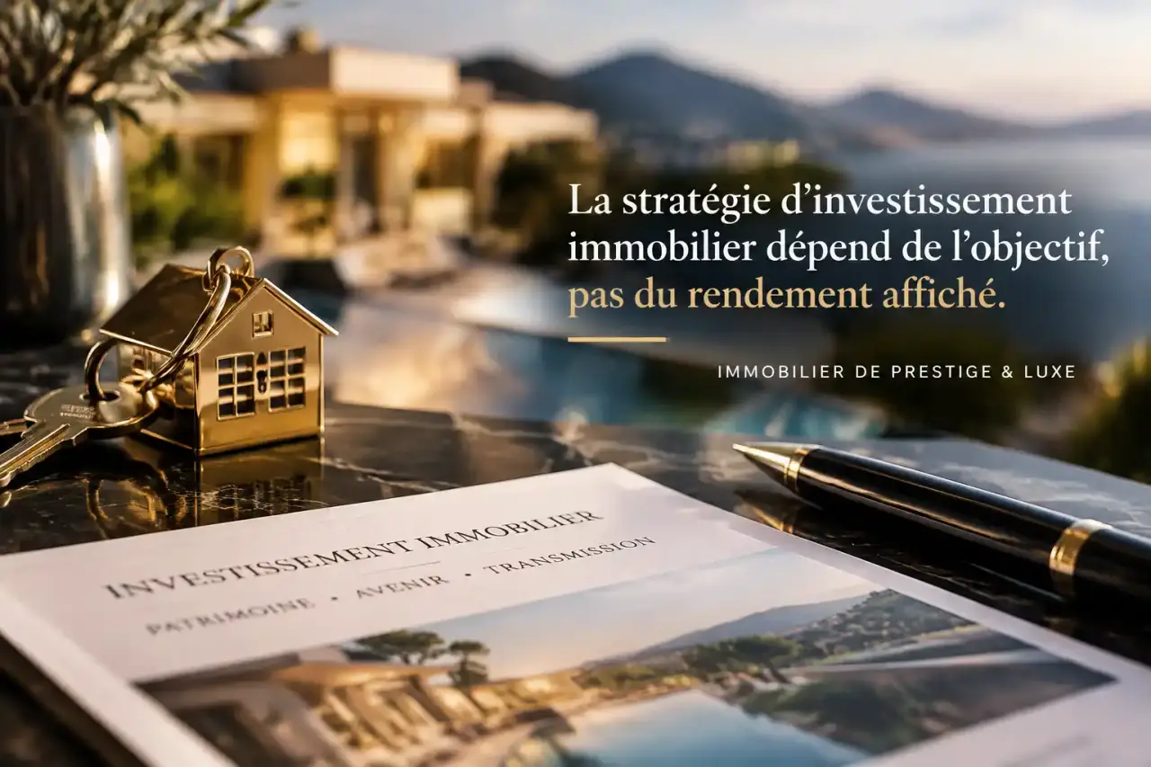 La stratégie d’investissement immobilier dépend de l’objectif, pas du rendement affiché