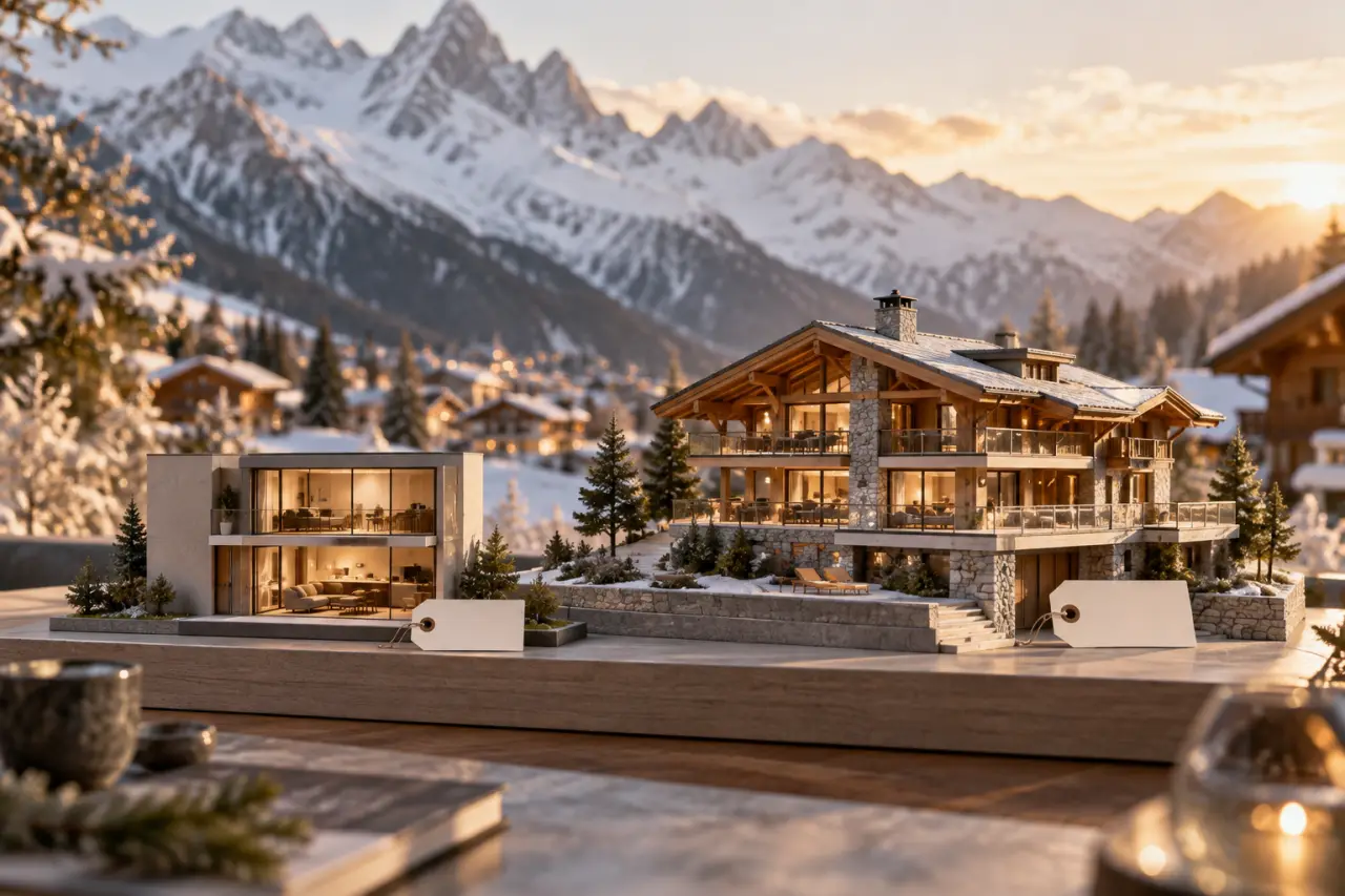 Immobilier de luxe à Chamonix : 50 m² ou chalet de 354 m², ce qui fait varier le prix