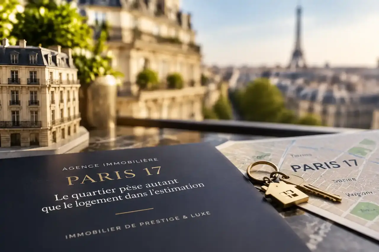 Agence immobilière à Paris 17 : le quartier pèse autant que le logement dans l’estimation