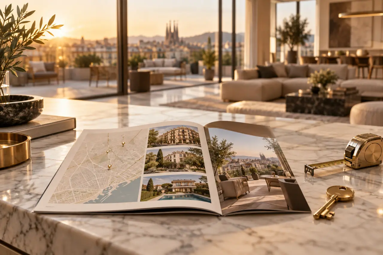 Appartement de luxe à Barcelone : comparez les quartiers, les surfaces et les prestations